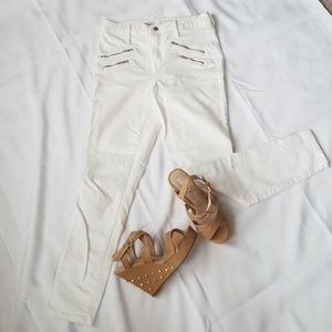 NWOT white denim pants